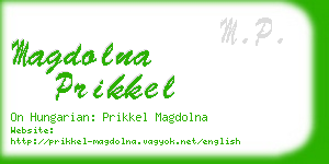 magdolna prikkel business card